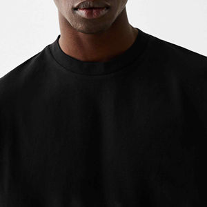 T-shirt ample 100 % coton pour homme, style streetwear, manches classiques, haute qualité, 220 g, tricoté sans couture sur le devant, respirant - Product Image 2