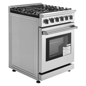 Cucina a Gas Indipendente in Acciaio Inossidabile da 30 Pollici con 5 Bruciatori Sigillati e Griglie Facili da Raggiungere - Product Image 1