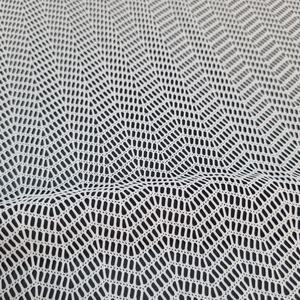 Tela de encaje elástica transpirable de malla Chevron, 147 cm, color personalizado, nailon, spandex, tejido de punto por urdimbre, para bodas, textiles del hogar, lencería - Product Image 6