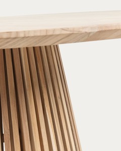 Mesa de Comedor Contemporánea de Teca – Mesa de Madera Sólida de Perfil Delgado con Tablero de Listones para Hogares Modernos y Proyectos Comerciales - Product Image 3