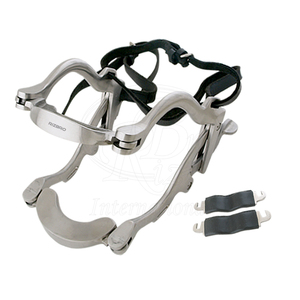 เครื่องมือตรวจช่องปากม้า Haussman Equine Dental Mouth Speculum ทำจากสแตนเลส พร้อมสายหนังและแผ่นรองเหงือก สำหรับสัตวแพทย์ม้า - Product Image 2