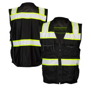 Gilet de sécurité haute visibilité pour hommes, avec bandes réfléchissantes, vêtements de travail de sécurité, vêtements de haute visibilité pour les travailleurs - Product Image 5