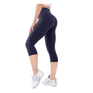 Leggings Capri Super Doux et Respirants pour Femme, Extensibles, Idéaux pour le Sport, la Course, le Yoga - Taille Mi-Haute - Product Image 2