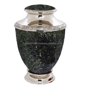 Urne funéraire en métal personnalisée finie de bonne qualité pour cendres humaines Urne décorative en métal pour application adulte urne funéraire - Product Image 5