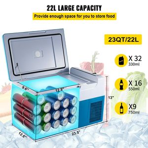 Portatile da 23 quarti (22 litri) da 12 Volt auto frigorifero App di controllo elettrico 12/24V DC 110-240V compressore Cooler -4 68 gradi - Product Image 3
