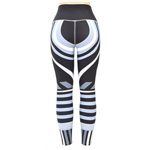 Leggings de yoga pour femmes, taille élastique unie, personnalisables, impression numérique du logo, livraison directe, pantalons d'entraînement - Product Image 4
