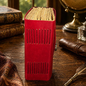 Vintage Red Heart Lock Leather Journal, 400 <b>pages</b> custom Handmade Notebook Romantic Love <b>Diary</b>, Valentine’s <b>Day</b> Anniversary Gift - Product Image 5