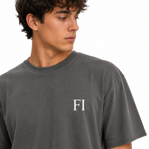 Camisetas de algodón personalizadas con hombros caídos, cuello redondo, corte holgado, lisas, para hombre, estilo casual, para pedidos al por mayor, ropa urbana, proveedor unisex, EE. UU. - Product Image 5