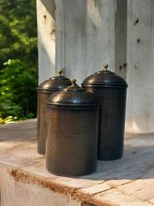 Copper Storage Pot Handmade Kitchen Canister Pantry <b>Jar</b> Tea Coffee Container <b>Spice</b> Holder Dry Fruit Vessel Countertop Organizer - Product Image 3