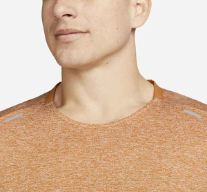 Camiseta de Manga Corta de Punto Naranja para Hombre, Transpirable, de Secado Rápido, Deportiva, Cuello Redondo, Corte Regular, 100% Poliéster - Product Image 3
