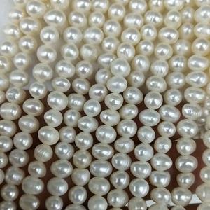 ไข่มุกน้ำจืดไร้ตำหนิ ขนาด 5-6 มม. รูปทรงมันฝรั่ง ไม่ใช่ไข่มุกนิวเคลียร์ สำหรับงาน DIY ทำเครื่องประดับ สร้อยคอ จี้แฟชั่น - Product Image 6