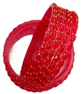 Juego de brazaletes de cristal con acabado liso y brillante, estilo gota de lluvia, para mujer, joyería elegante para bodas y festivales, en venta. - Product Image 1