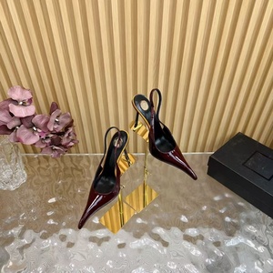 Nuevas Sandalias de Tacón Alto de Diseño de Lujo 2026 para Mujer - Zapatos de Moda de Cuero con Logotipo Personalizado, Sensuales, para Bodas de Verano - Product Image 3