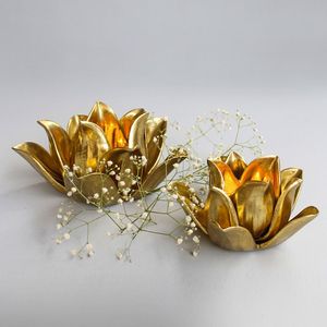 Gold Finish Metal <b>Table</b> Centerpiece For Home Decor Living Room <b>Dining</b> <b>Table</b> And Special Occasion Use - Product Image 1