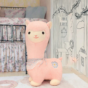 Jouets en peluche d'alpaga en gros avec rembourrage en coton PP et finition lavée, peluche super douce, tailles personnalisées, cadeau d'<span class=keywords><strong>anniversaire</strong></span> unisexe - Product Image 6