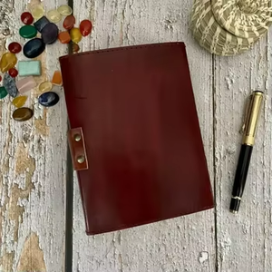 Diario de Cuero Hecho a Mano con Diseño de Búho 2026, Papel con Borde Decorativo de 7x5 Pulgadas, 120 Hojas, Encuadernación Térmica, Regalo Perfecto para Hombres - Product Image 3