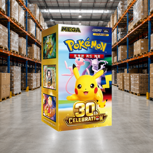 กล่องบูสเตอร์โปเกมอนเวอร์ชั่นเกาหลี ฉลองครบรอบ 30 ปี M6a แบบซีล สำหรับร้านขายการ์ดและร้านขายของสะสม - Product Image 1