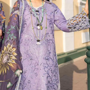 ชุดเดรสออกงานแบบไม่ต้องเย็บติดกัน ดีไซน์ใหม่ปี 2026 สำหรับผู้หญิง ขายดีที่สุด ความยาวปกติ ชุดสาหรี่กะมีซ โจลี อินเดีย ปากีสถาน แบบ 3 ชิ้น - Product Image 1