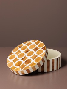 Unique Artisan Handcrafted Wooden Resin Inlay Modern Luxury Eco-Friendly Customizable Decorative Storage <b>Box</b> Geometric Pattern - Product Image 2