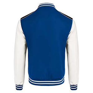 Customizable <b>Thin</b> Wool-Blend Felt and Leather Varsity <b>Jacket</b> High Quality Letterman Style with Canvas Wholesale Customizable - Product Image 3