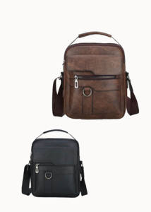 Liviya Embossed Leather Business Multifunction Organizer/Planner Side Crossbody Shoulder Bag Black A4/<b>A5</b>/A6 for Men Women Daily - Product Image 2