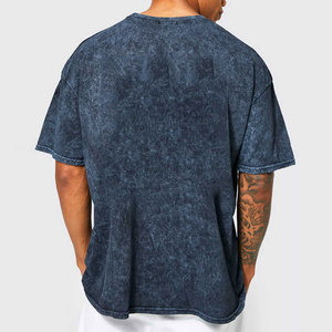 Breathable Customized New Style <b>Drop</b> shoulder Men Oversized <b>Acid</b> Wash T Shirts Wholesale OEM Fashion <b>Acid</b> Washed T Shirt - Product Image 5