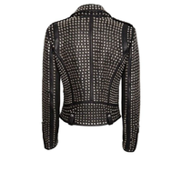 Veste en cuir de vachette pour homme 2026, style punk, faite à la main, de haute qualité, avec clous et pointes, pour motard, tendance