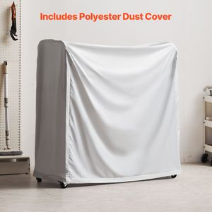 Estante Rodante de Acero Reforzado de 2 Niveles para Almacenamiento de Neumáticos, Soporte para Neumáticos de Remolque de Garaje con Cubiertas para Ruedas - Product Image 1