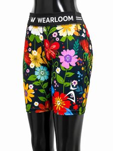 ชุดออกกำลังกายลายดอกไม้สำหรับผู้หญิง WearLoom – สปอร์ตบราและกางเกงขาสั้นสำหรับปั่นจักรยาน - Product Image 5