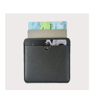 Porte-cartes minimaliste en cuir pour homme, portefeuille fin en cuir véritable, étui pour cartes de crédit, organiseur professionnel - Product Image 3