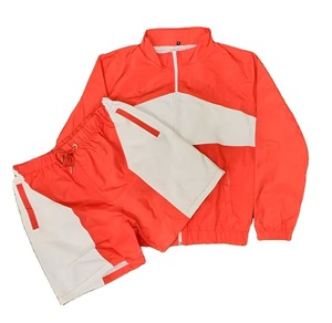 Custom Men <b>Running</b> Windbreaker Set Sportswear Reflective Zip up Polyester Nylon Windbreaker Tracksuit Track <b>Jacket</b> and Short Set - Product Image 1