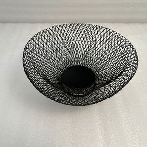 Elegant Metal Iron Basket With Strong Frame And Black Powder Coating Finish For Kitchen <b>Storage</b> Organization And Home - Product Image 5