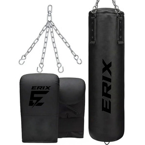 Sac de frappe de boxe robuste avec rembourrage multicouche, idéal pour l'entraînement de boxe, MMA, kickboxing et Muay Thai. - Product Image 3