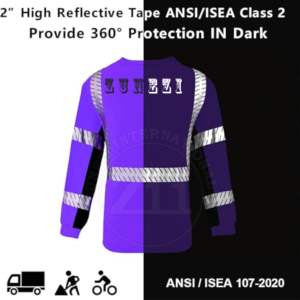 ZUNEZI INTERNATIONAL OEM FRC ANSI/EN ISO 20471 CLASE 1, Chaleco de Seguridad Reflectante de Alta Visibilidad con LED Intermitente, Impermeable, Transpirable, con Logotipo Personalizado - Product Image 4