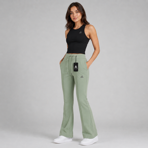 OEM/ODM Custom Made Heavyweight Fleece <b>Lace</b> Anti-static Drawstring <b>Elastic</b> Waist Winter Sports Sweatpants Embroidery Logo - Product Image 2