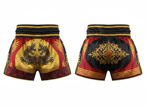 กางเกงขาสั้นมวยไทยขาสั้นปักโลโก้เอง - Product Image 2