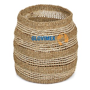 Meilleures ventes : Ensemble de 2 ou 3 paniers de rangement multifonctionnels en jonc de mer rustique et écologique pour tiroirs de cuisine, maison et buanderie - Product Image 1