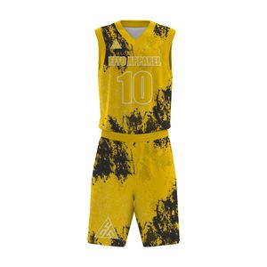 Uniforme de Baloncesto sin Mangas Transpirable 100% Poliéster de Secado Rápido Antibacterial con Nombre de Equipo Personalizado y Diseño Profesional - Product Image 4