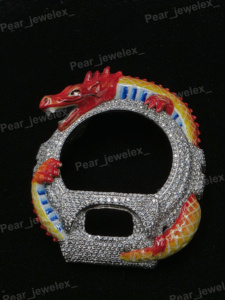Bisel para Reloj Red Dragon con Diamante Moissanite VVS, Serie 6900, Actualización - Product Image 3