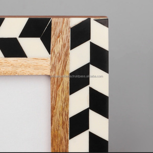 Elegant Bone Inlay MDF Vertical <b>Photo</b> <b>Frame</b> Unique Handmade Design Home Office Decor Timeless Charm Style Detail 6x4 Picture - Product Image 5