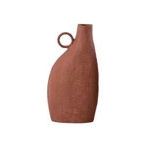 Jarrón de Lujo con Múltiples Asas, Acabado Crema Brillante, Maceta Abstracta de Estilo Nórdico, Jarrón Decorativo para el Hogar, para Flores Secas, Arte Interior Moderno - Product Image 5