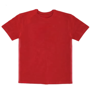 T-shirt en coton biologique respirant et écologique, coupe régulière, manches courtes, grande taille, personnalisable, couleur unie, vente en gros OEM - Product Image 5