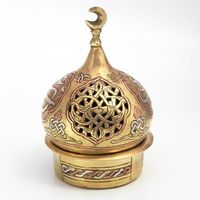 Brûleur d'encens classique en aluminium, durable, de qualité supérieure, pour encens indien Oud, rituel spirituel, méditation, relaxation, décoration intérieure