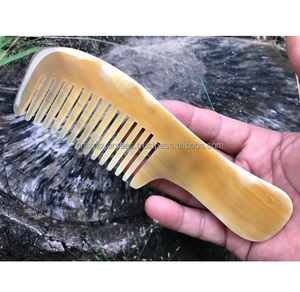 Peine de cuerno de búfalo ecológico, accesorio para el cabello biodegradable y duradero - Product Image 3