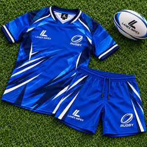 Fabricant d'ensembles d'uniformes de rugby OEM offrant des designs personnalisés, des logos personnalisés, des noms et numéros de joueurs, et des articles de sport de qualité supérieure - Product Image 6