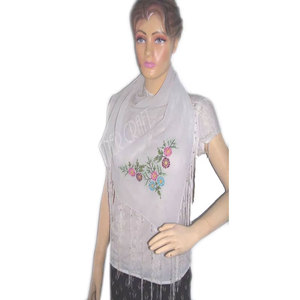 Elegant Chiffon Square Triangle Neck Scarf Lightweight Fashion Headscarf Soft Sheer Hair <b>Wrap</b> Stylish Bandana <b>Shawl</b> for Women - Product Image 3