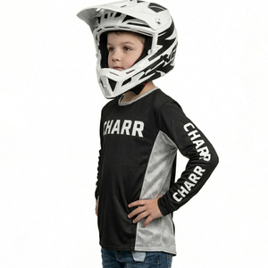 ชุดเสื้อเจอร์ซีย์มอเตอร์ครอส MX คุณภาพสูงสำหรับผู้ชาย ระบายอากาศได้ดี แห้งเร็ว ผลิตจากผ้าสแปนเด็กซ์/โพลีเอสเตอร์ รับสั่งพิมพ์ลายตามแบบ บริการ OEM - Product Image 5