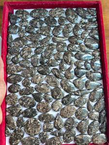 Vente en gros d'agates Turritella, pierres précieuses ovales en forme de poire, lisses et polies, cabochons d'agates Turritella, idéales pour la fabrication de bijoux - Product Image 1