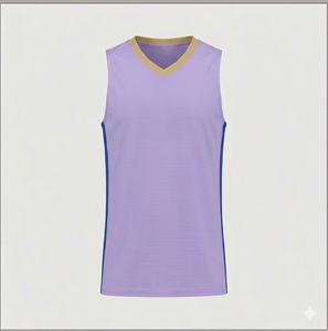 Maillot de basket personnalisé grande taille respirant à séchage rapide 100 % polyester avec découpe automatisée et nom et numéros personnalisés - Product Image 1