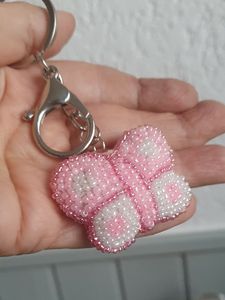 Handmade Eco-Friendly Beaded <b>Keychain</b> with Classic Style-Customizable Shape for Women Girls & Teens Occasions - Product Image 1